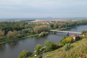 Výhled od soutoku Labe a Vltavy v Mělníku, autor: Jan Čermák