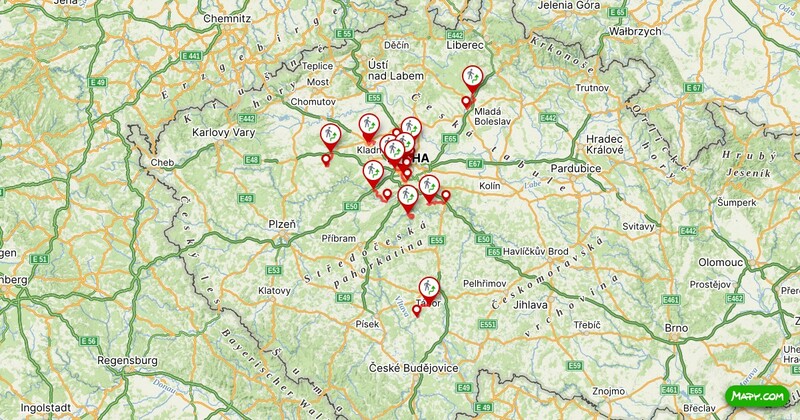 Mapa tras v roce 2026